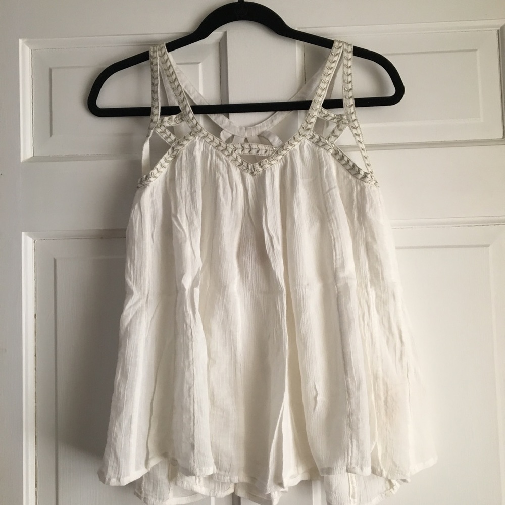 Anthropologie Strappy Tank Blouse size S